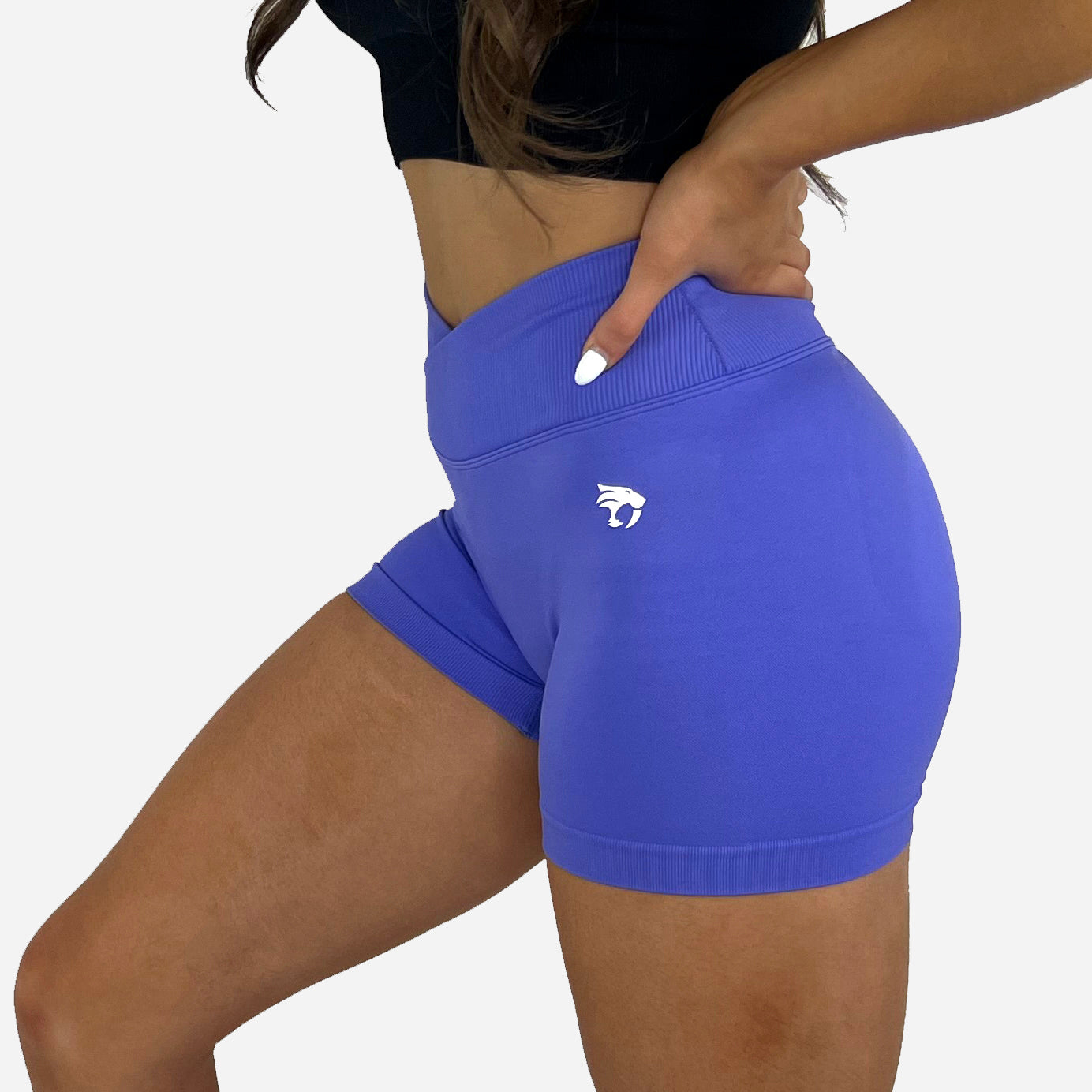 GetUSCart- RAYPOSE Workout High Waist Yoga Print Shorts for Women